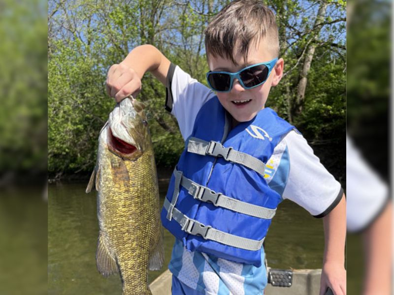 Smallmouth bass fishing