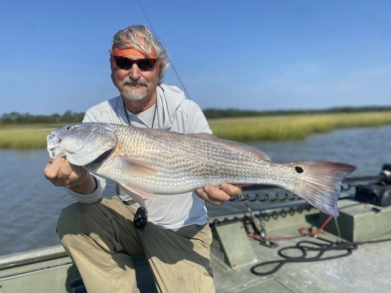 Red drum fly fishing