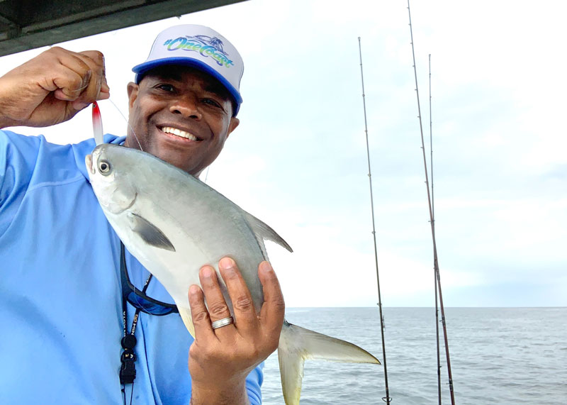 pompano caught in the chesapeake bay