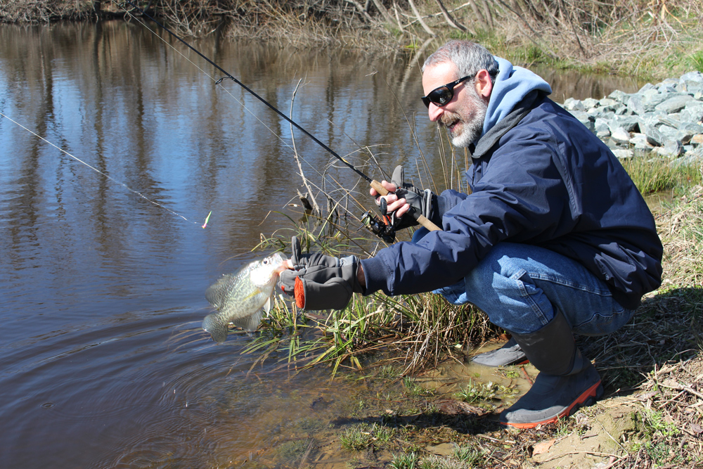 catching crappie on marabou jig