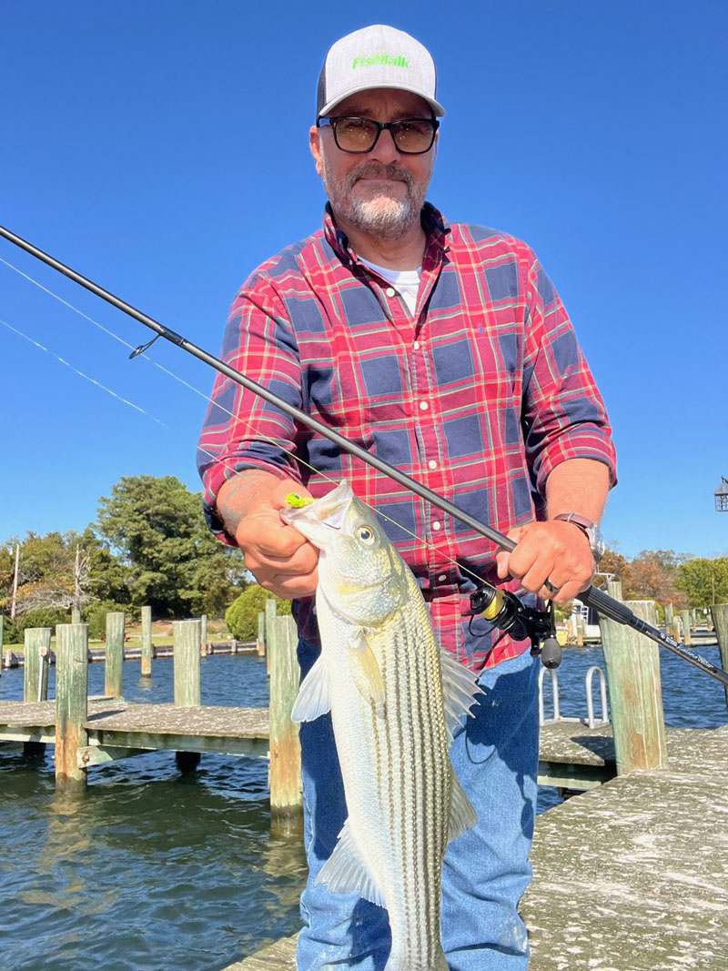 fishing with a custom rod