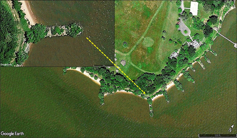 timber point fishing structure in the elk river