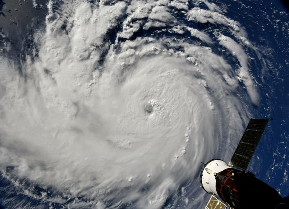 hurricane florence from space