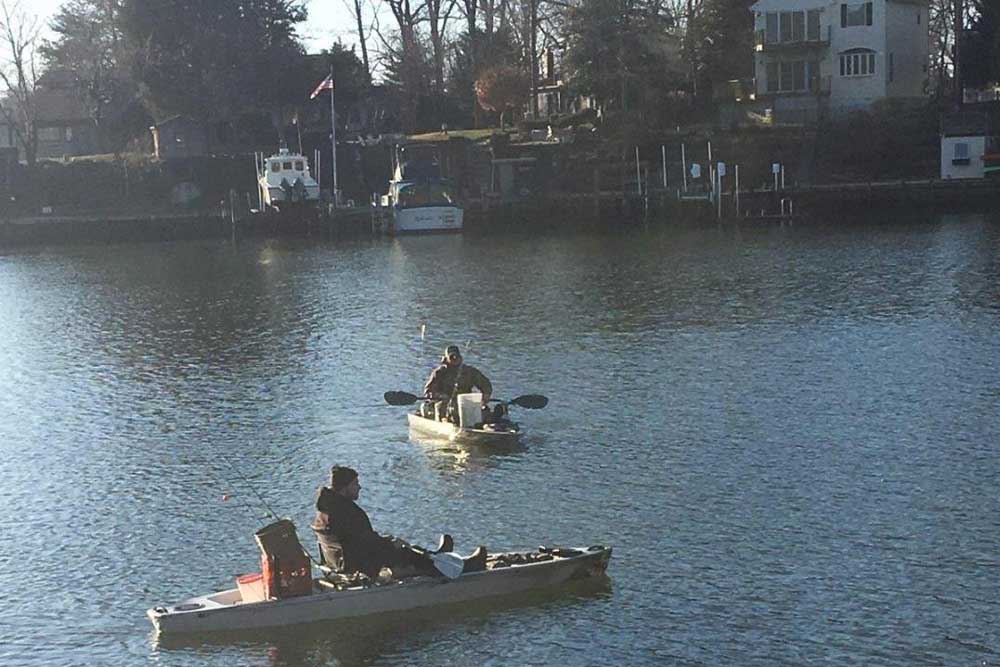 fishing from kayaks