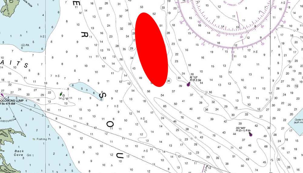 deep water in tangier sound for fishing