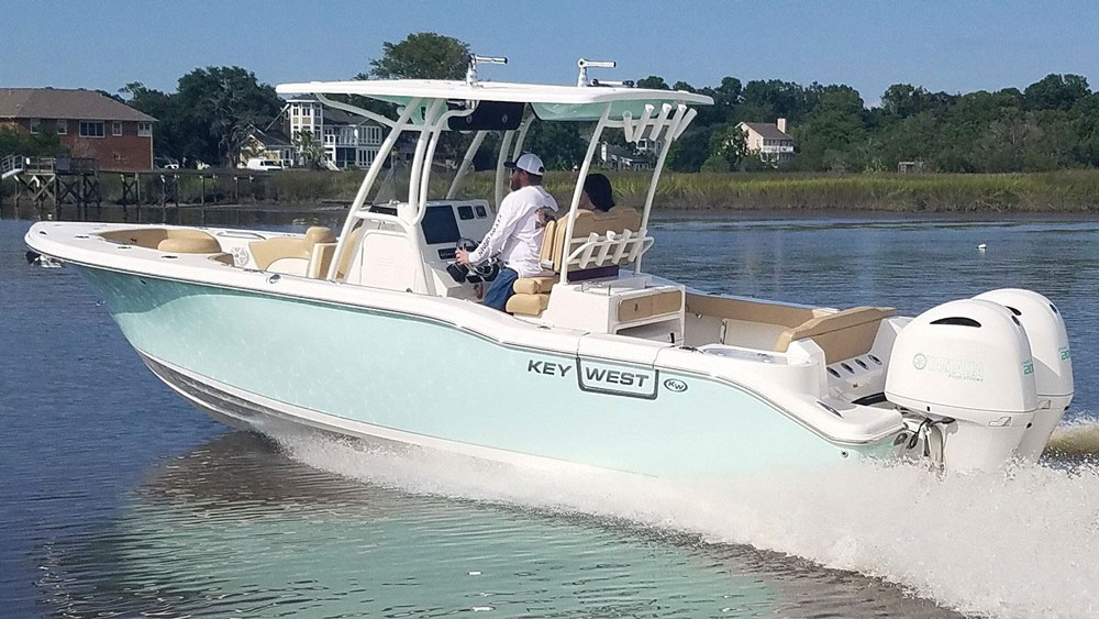 key west center console fishing boat 263fs