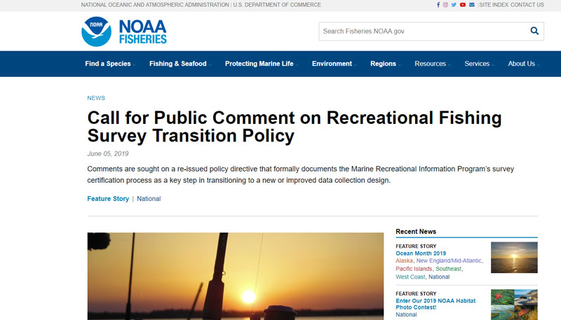 noaa public input page