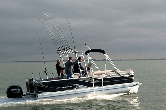 angler qwest pontoon boat