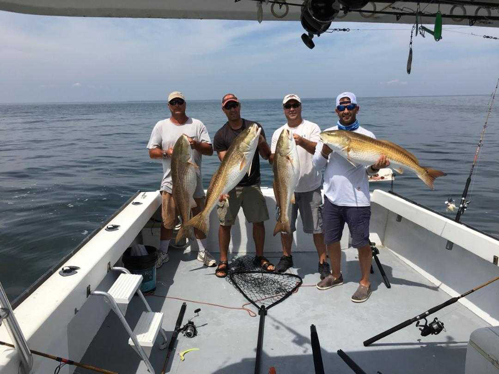 big redfish caught on chesapeake