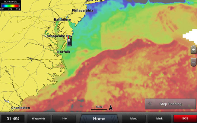 sst shown by siriusxm marine
