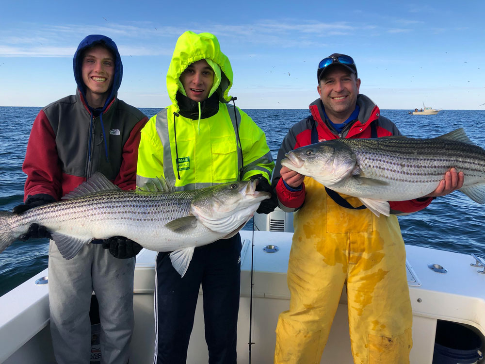 ocean fishing for striped bass