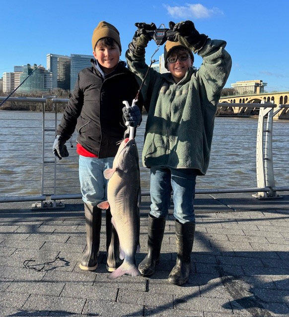 fishing for blue catfish on the Potomac River